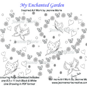 My Enchanted Garden Hearts and Butterflies